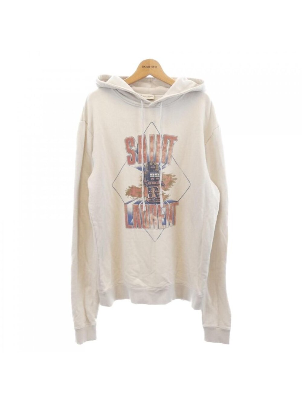Saint Laurent Hoodie White